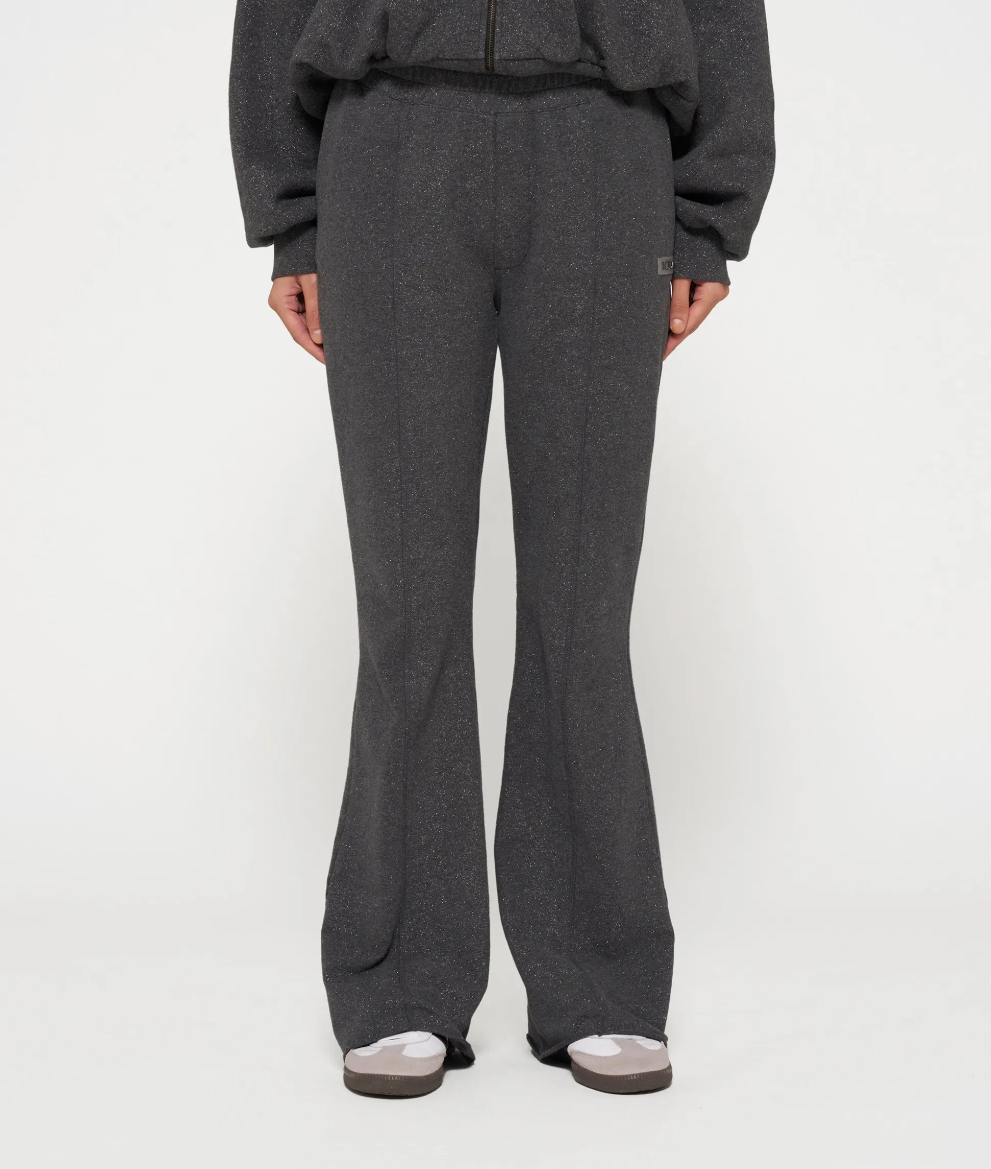 glitter jogger flare