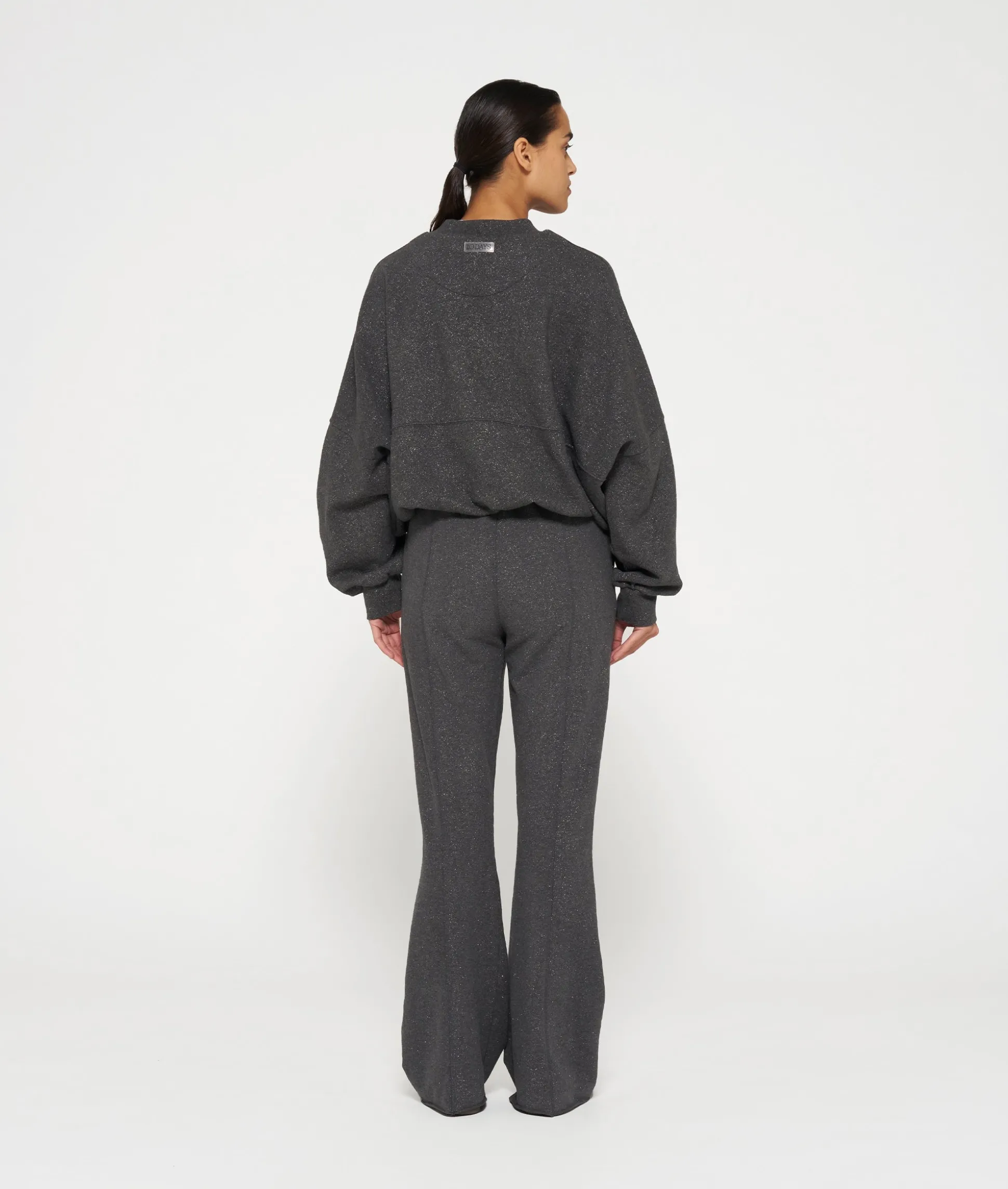 glitter jogger flare