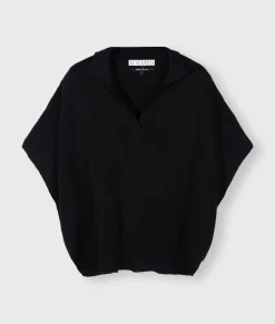 short sleeve knit sweater