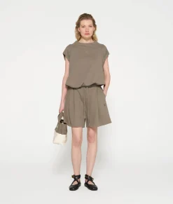 sleeveless balloon sweater