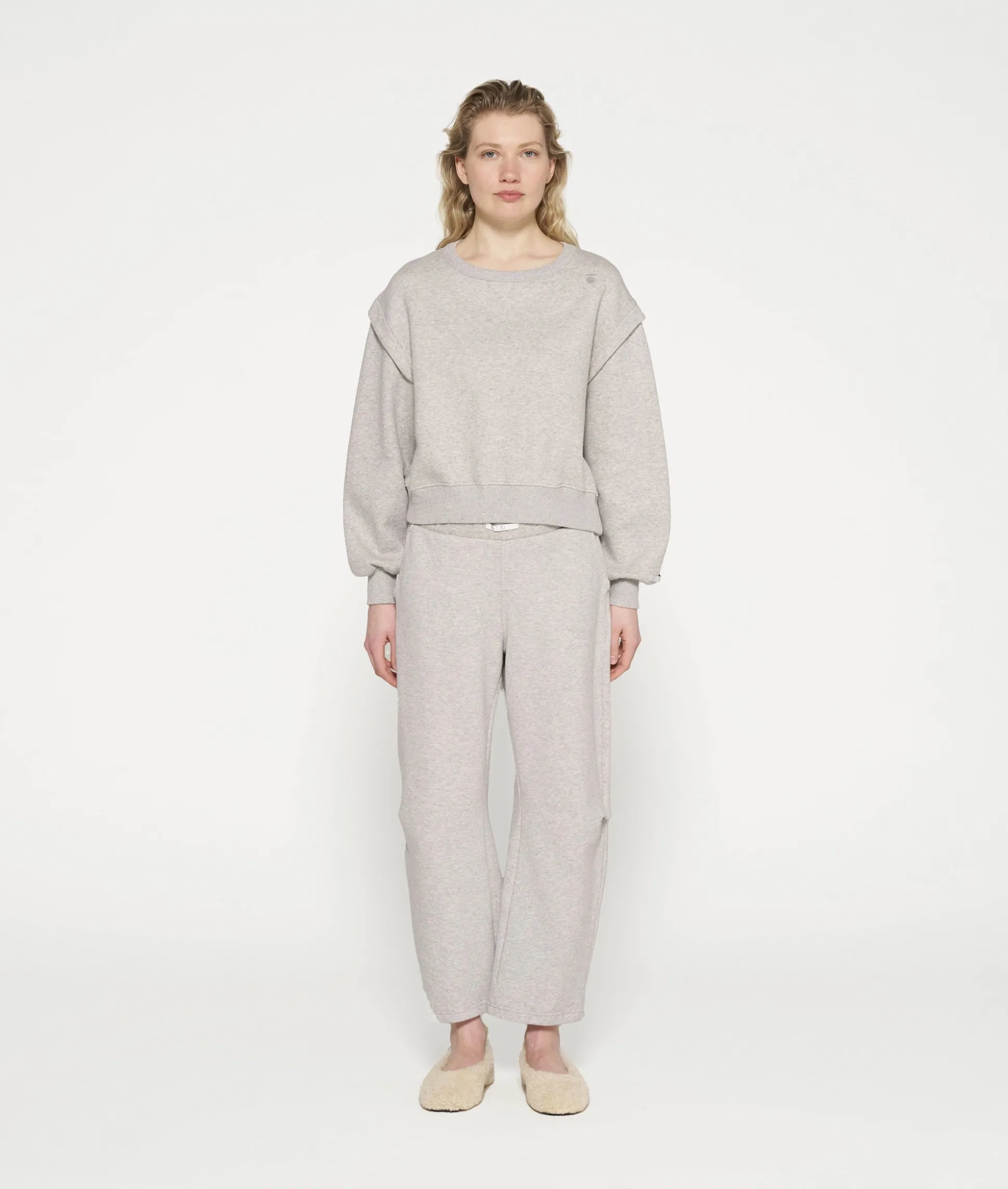 texture fleece jogger
