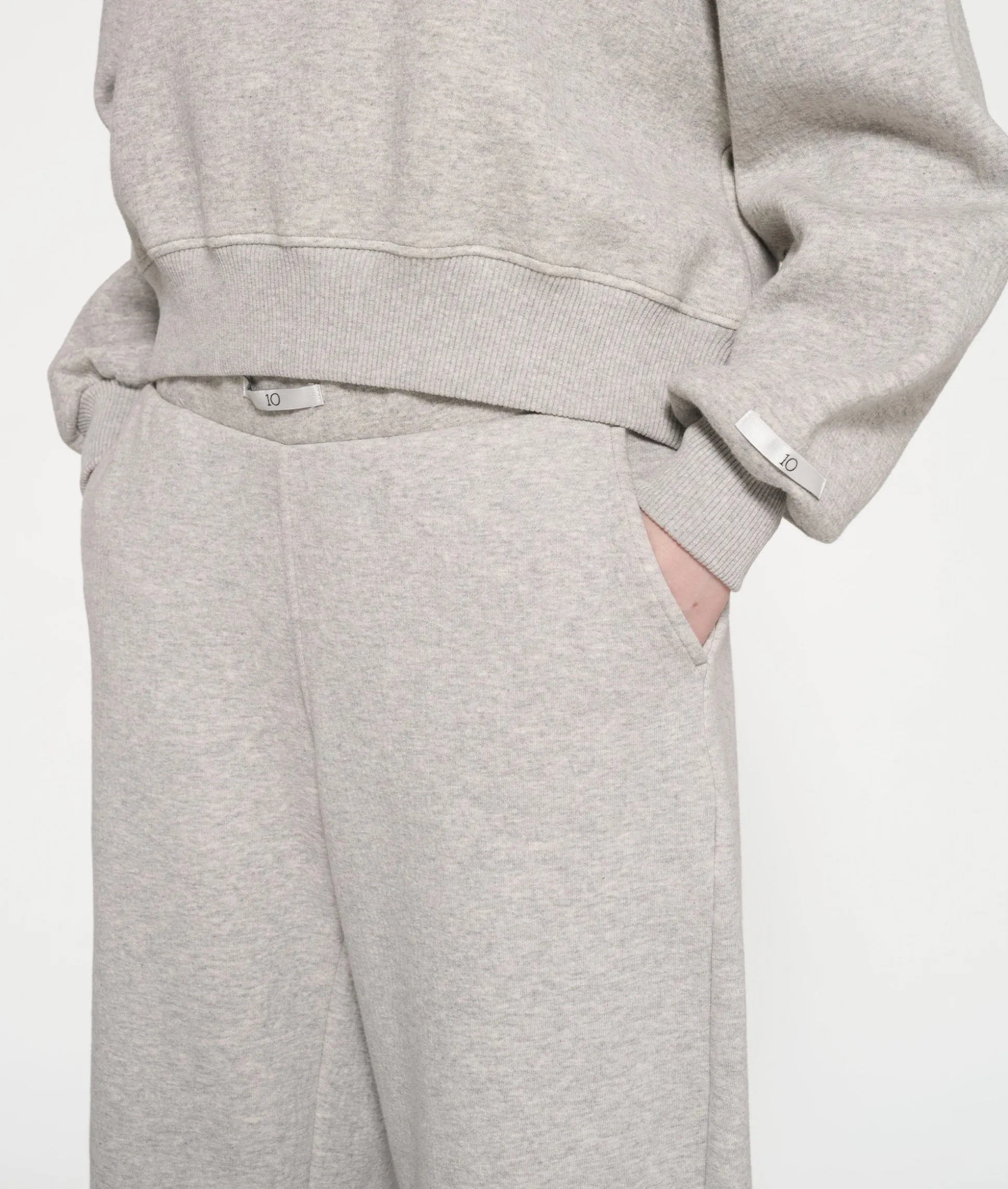 texture fleece jogger