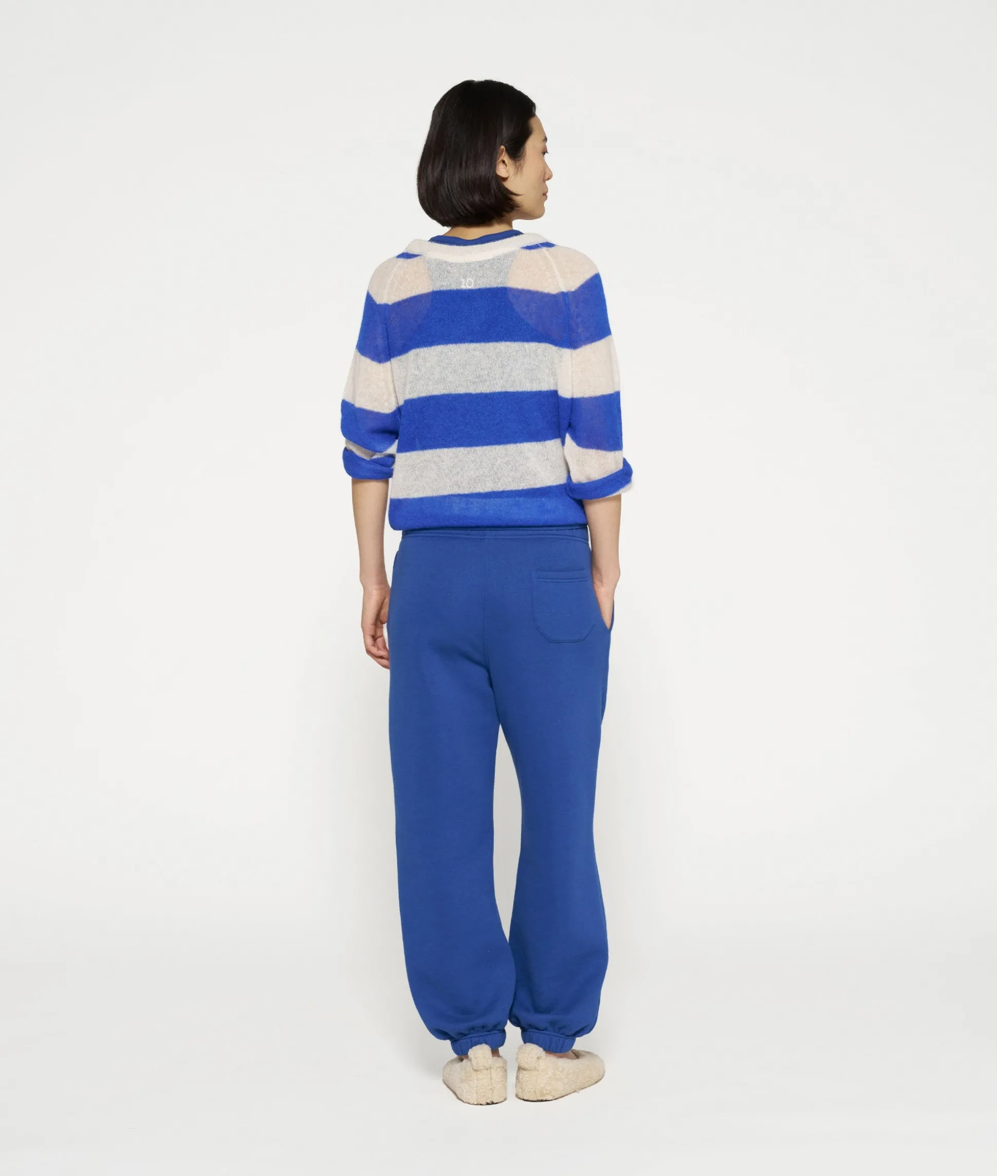 thin knit sweater stripes