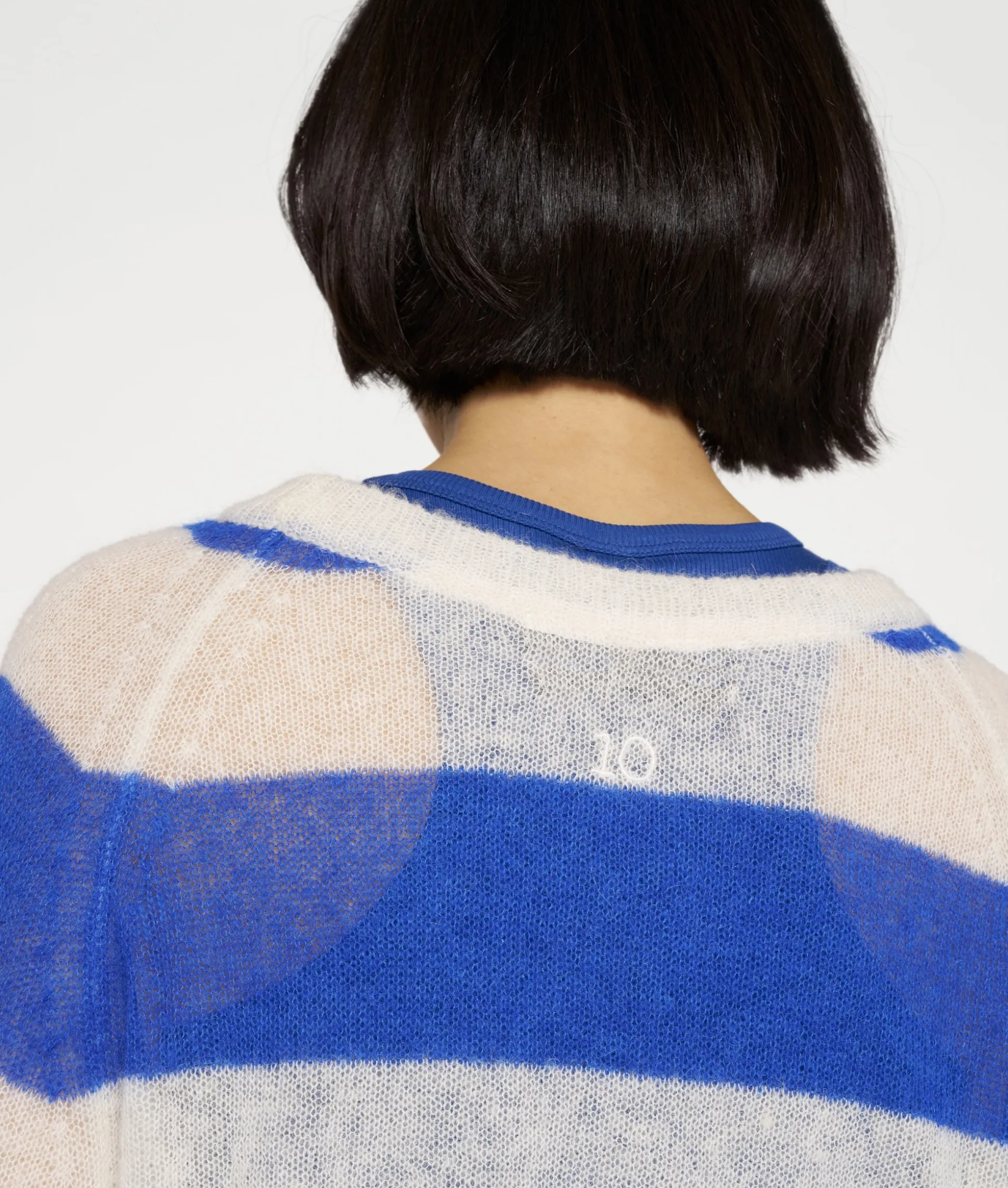 thin knit sweater stripes