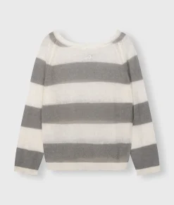 thin knit sweater stripes