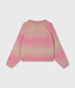 v-neck sweater gradient knit